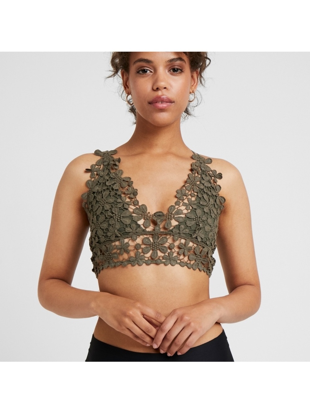 Free People Miss Dazie bralette features an intricate crochet floral lace design - Picture 7 of 12